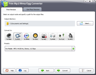 CyberPower Free Mp3 Wma Ogg Converter 3 screenshot